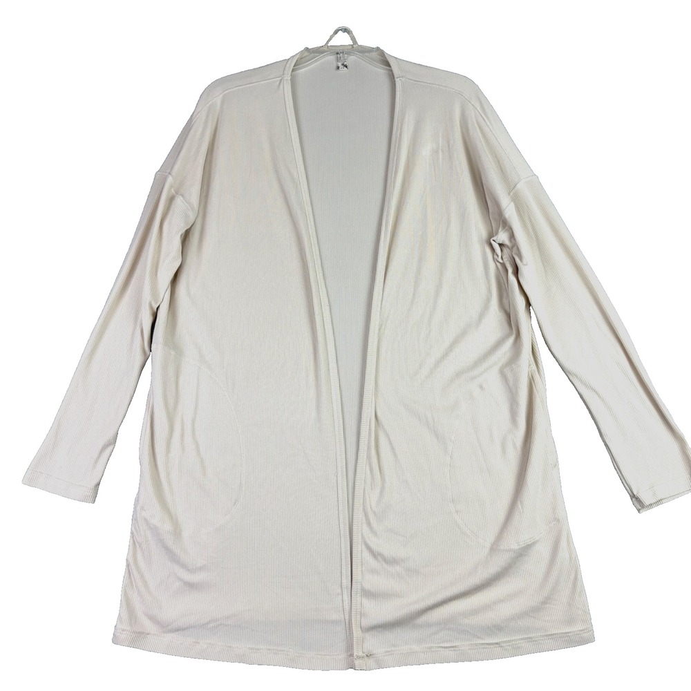 Free People Intimately XS Beige Ribbed Knit Open Cardigan Casual‎ Lightweight